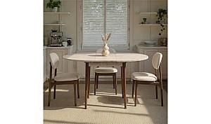 Masa Trendy Viona Travertine/Walnut