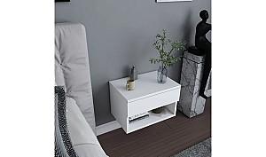 Noptiera Trendy Jamot Alb
