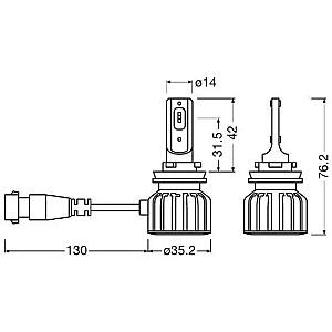 Lampa auto Osram 9006DWBRT-2HFB