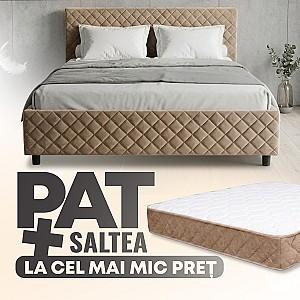 Pat Ambianta Cezar 1.6 m Bej + Saltea