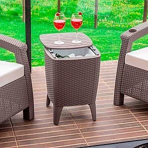 Masa de gradina Sonmez Capri Cappuccino (gri) 41.5x41.5