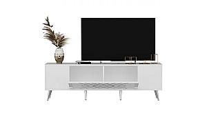 Comoda Trendy Detas Alb/Argint