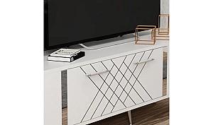Comoda Trendy Detas Alb/Argint
