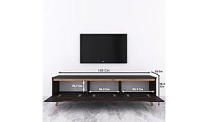Comoda Trendy D1 - 1009 Negru/Nuc
