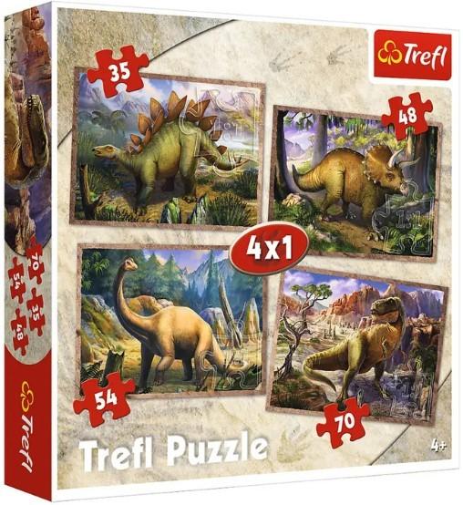 Puzzle Toys outlet „Dinozauri” 4 în 1