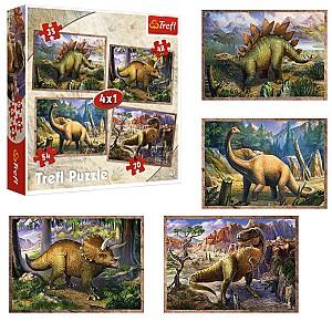 Puzzle Toys outlet „Dinozauri” 4 în 1