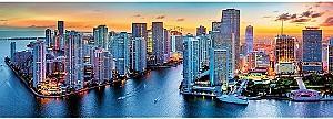 Puzzle Toys outlet Trefl „Miami Noaptea” Panorama (1000 piese)