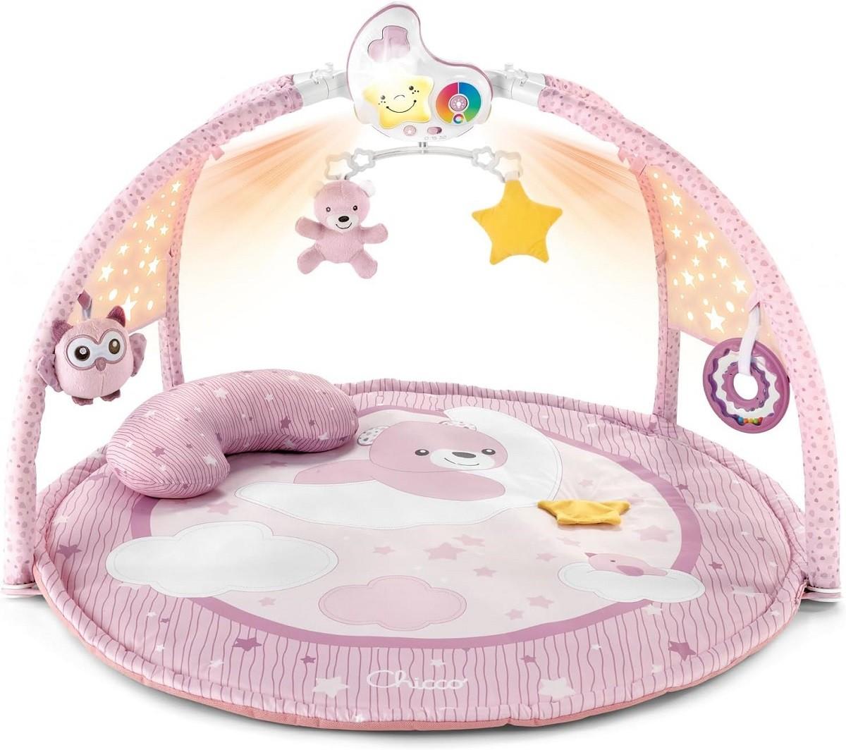 Covoras de joaca copii Chicco 3 in 1 Enjoy Colors Pink