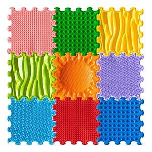 Covoras de joaca copii Ortoto Stimulative Rainbow
