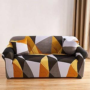 Husa pentru canapele Relaxe Home Solid Sofa Cover 2 locuri (145-185 cm) Geometric