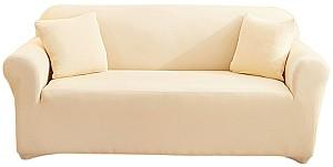 Husa pentru canapele Relaxe Home Solid Sofa Cover 2 locuri (145-185 cm) Bej deschis