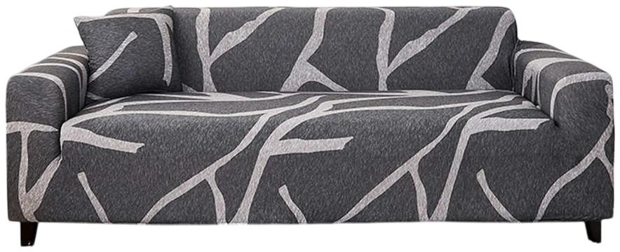 Husa pentru canapele Relaxe Home Solid Sofa Cover 3 locuri (190-230 cm) Grey Snaked