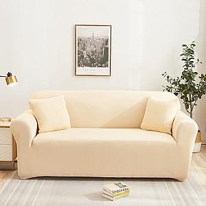 Husa pentru canapele Relaxe Home Solid Sofa Cover 3 locuri (190-230 cm) Bej deschis