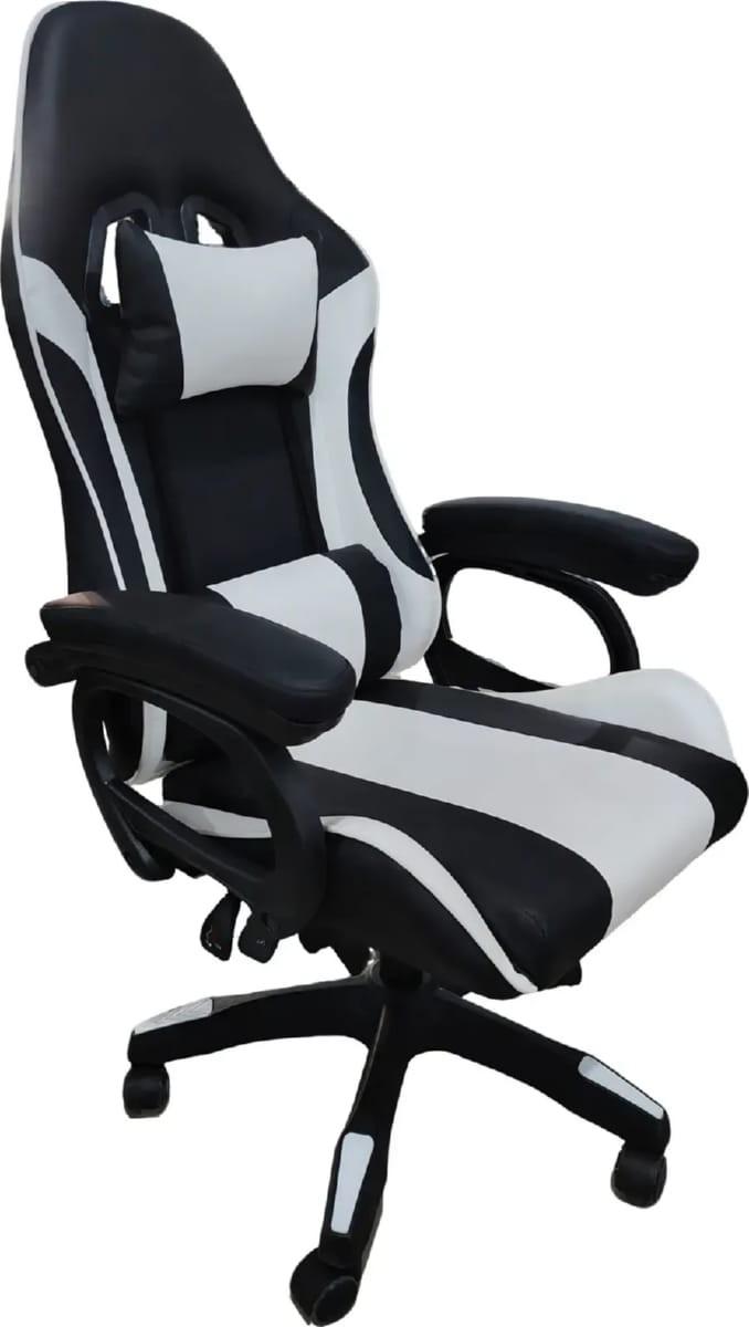 Fotoliu de birou MG-Plus Victrack Turbo Negru / Alb