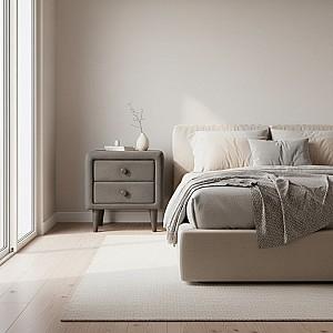 Noptiera MatroLuxe Bella Gri inchis