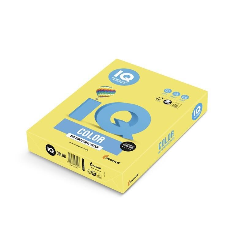 Hirtie colorata imprimanta IQ-Color A4 Canary Yellow, 80 g/m2, CY3980
