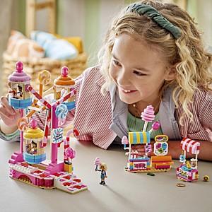 Constructor LEGO Friends Roată Ferris cu dulciuri și brioșe