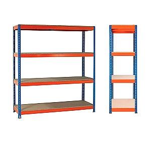Rafturi pentru depozitare Waltz 1600/600/1830 ORANGE-BLUE