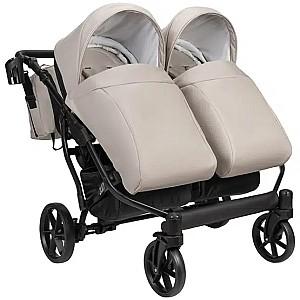 Carucior pentru gemeni Angelina Tvigo-Duo Blue Smoke