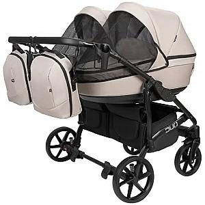 Carucior pentru gemeni Angelina Tvigo-Duo Blue Smoke
