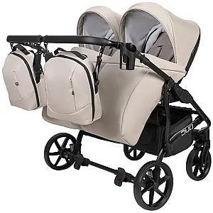 Carucior pentru gemeni Angelina Tvigo-Duo Blue Smoke