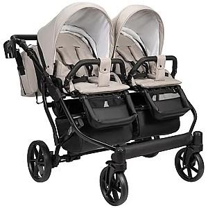 Carucior pentru gemeni Angelina Tvigo-Duo Blue Smoke