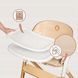 Scaun de masa multifunctional Lionelo Celia White Natural Wood