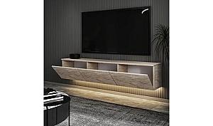 Tumba pentru televizor Trendy Neon Illuminated Travertin