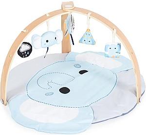 Covoras de joaca copii Moni Elephant Blue