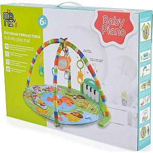 Covoras de joaca copii Moni Baby Piano Boy Blue