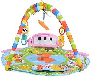 Covoras de joaca copii Moni Baby Piano Girl Pink