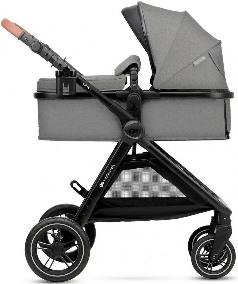 Carucior 2 in 1 KinderKraft Esme Moonlight Grey (KSESME00GRY2000)