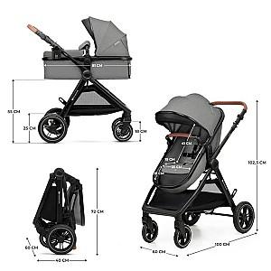 Carucior 2 in 1 KinderKraft Esme Moonlight Grey (KSESME00GRY2000)