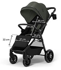 Carucior de plimbare KinderKraft Grande 2 Mystic Green (KSGRAN02GRE0000)