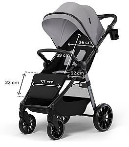 Carucior de plimbare KinderKraft Grande 2 Moonlight Grey (KSGRAN02GRY0000)