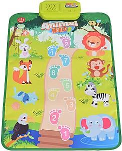 Covoras de joaca copii Moni Animal Multicolor