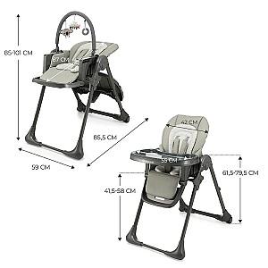 Scaun reglabil pe inaltime de masa KinderKraft Tummie Grey (KHTUMM00GRY0000)