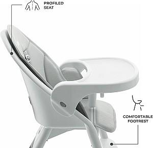 Scaun de masa multifunctional KinderKraft Dinnly 2in1 Light Grey (KHDINN00LGR0000)