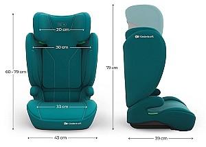 Scaun auto copii KinderKraft I-Spark 2 Plus i-Size Green (KCISPA02GREPL00)