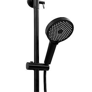 Set de duș Mat|eco Vocal Black