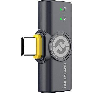 Microfon Hollyland Lark M2 Mini Combo (Shine Charcoal)