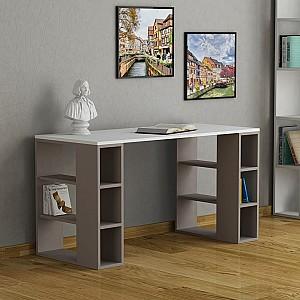 Masa de birou DECO Colmar White/Light Mocha