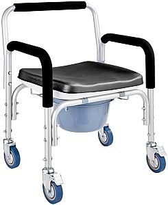 Scaun de baie pentru persoane cu dizabilitati 4Life AT48 Mobile Black
