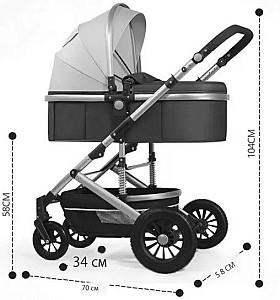 Carucior 2 in 1 4Play AT81 Peach Grey