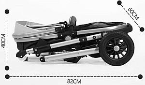 Carucior 2 in 1 4Play AT80 Brown