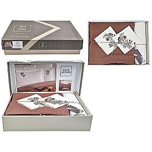 Albituri de pat Newhome NH Pike Brown cu broderie