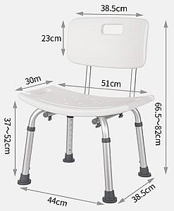 Scaun de baie pentru persoane cu dizabilitati 4Life 3104DL
