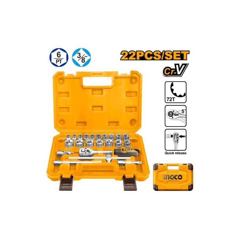 Set de chei INGCO HKTS38221 (22buc.)