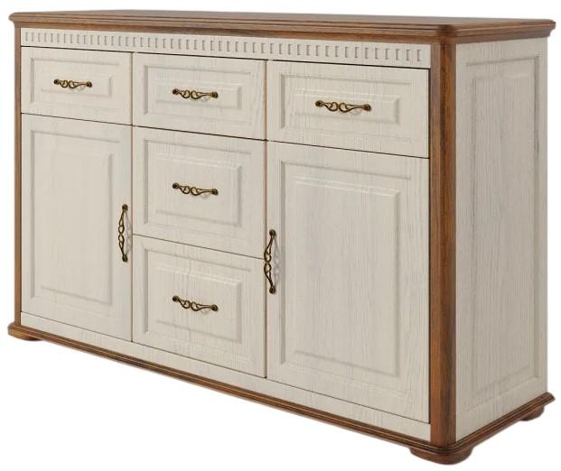 Comoda ML Mobila Marseli Nr.14 Crem / Stejar Country