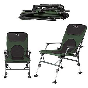 Scaun pliabil Nils Camp NC1801 Verde Inchis/Gri
